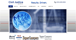 Desktop Screenshot of civiljusticelawfirm.com
